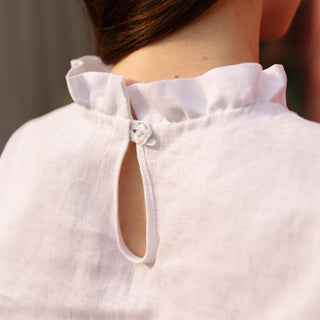 Button closure detail