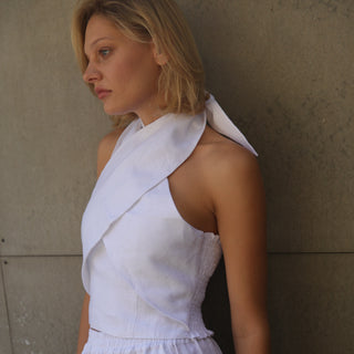 Linen summer women top