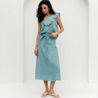 linen summer blouse