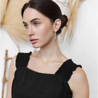 Frilled straps details